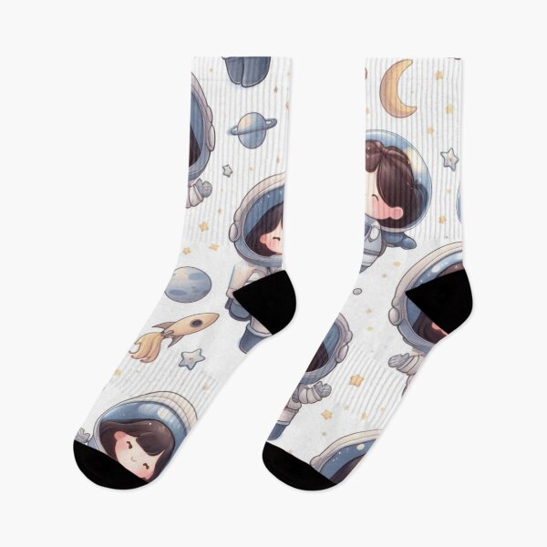 Item preview, Patterned Little Girl Astronaut designed and sold by donutland.
