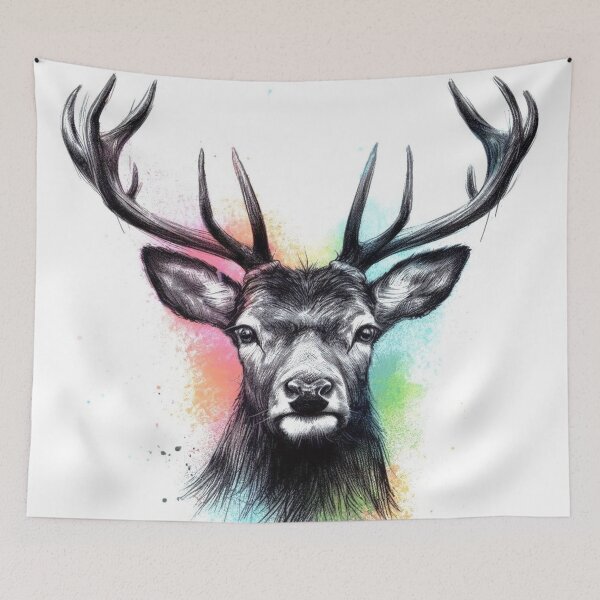 Item preview, deer face. designed and sold by growing-mom.