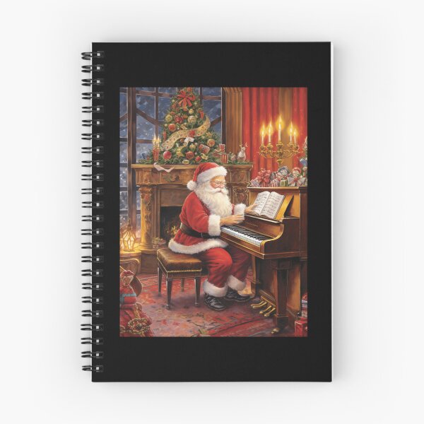 Item preview, Santa Claus Happily Plays The Piano designed and sold by CamilleNorris.