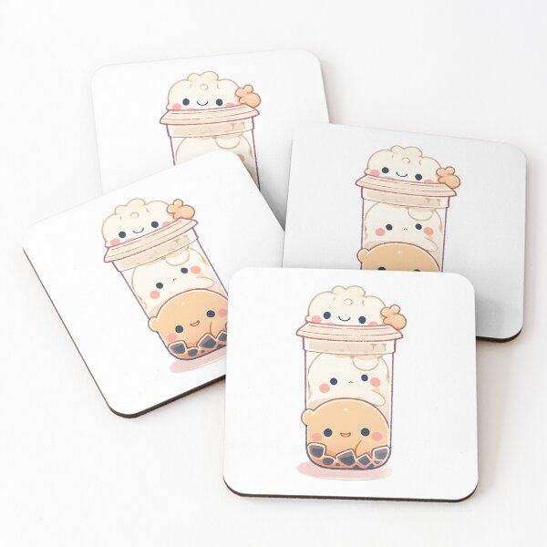 Aperçu de l'œuvre Boba Bubble Buddies IV créée et vendue par LovelyPeel.