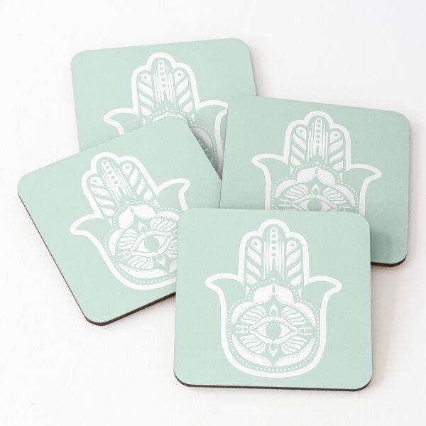 Item preview, Hamsa Lava - Mint + Snow designed and sold by Irene Estelle.