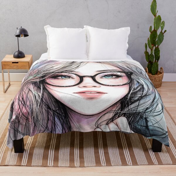 Item preview, A girl with glasses. designed and sold by growing-mom.