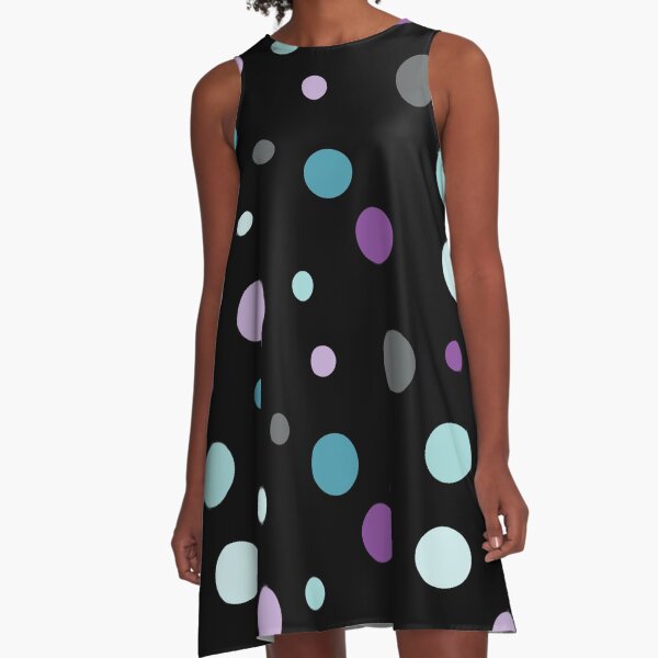 Linear Radge - Dots A-Line Dress