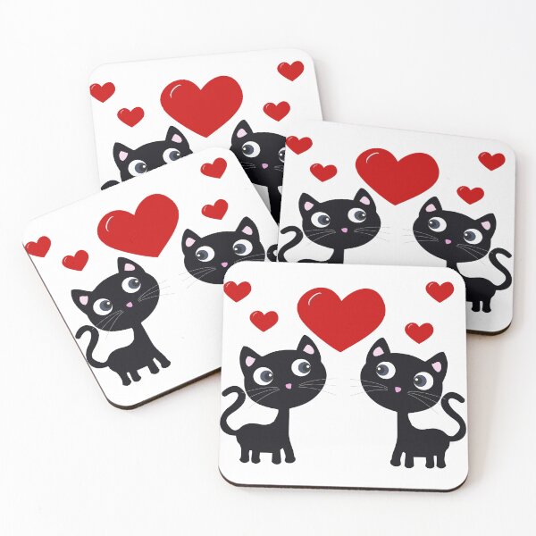 Item preview, Couple of kittens with heart designed and sold by NISSIDESIGN2016.