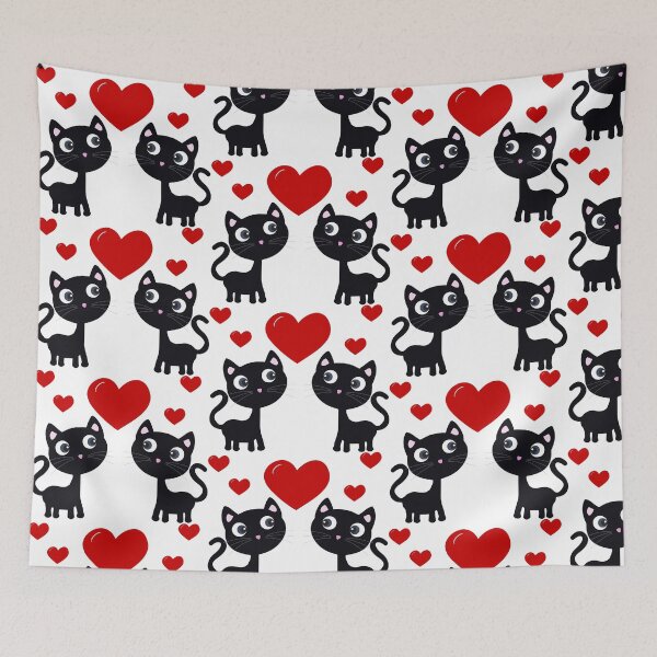 Item preview, Couple of kittens with heart designed and sold by NISSIDESIGN2016.