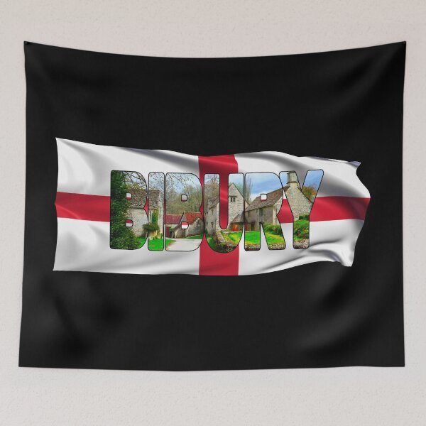Item preview, BIBURY - Gloucestershire, England with Flag designed and sold by Adam Gormley.