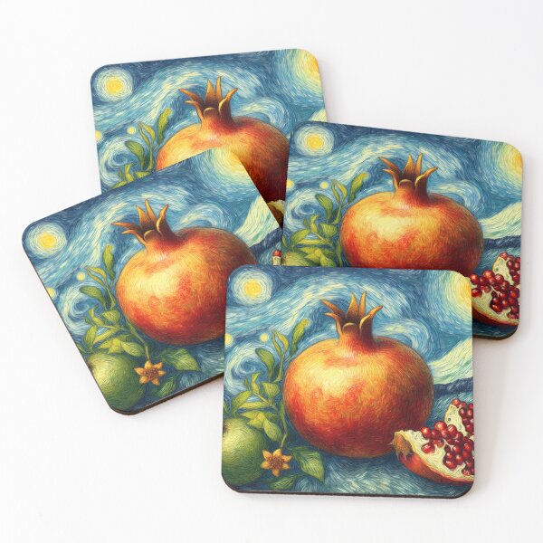 Item preview, Anar for yalda in Van Gogh style - Persian (iran) design designed and sold by Persian Pride Official.