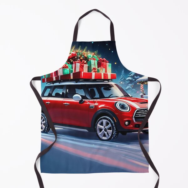 Item preview, Christmas Truck in the Winter With Presents and Christmas Tree, Christmas Decoration - Red Car - Joyeux Noel designed and sold by MyArt23.