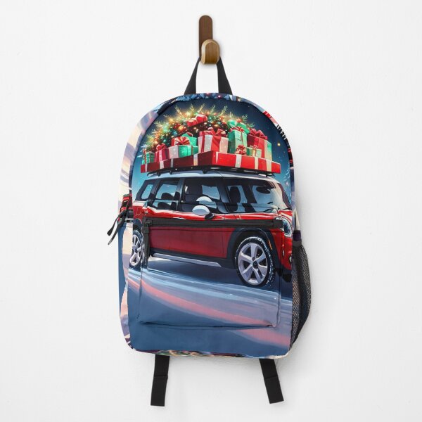 Item preview, Christmas Truck in the Winter With Presents and Christmas Tree, Christmas Decoration - Red Car - Joyeux Noel designed and sold by MyArt23.