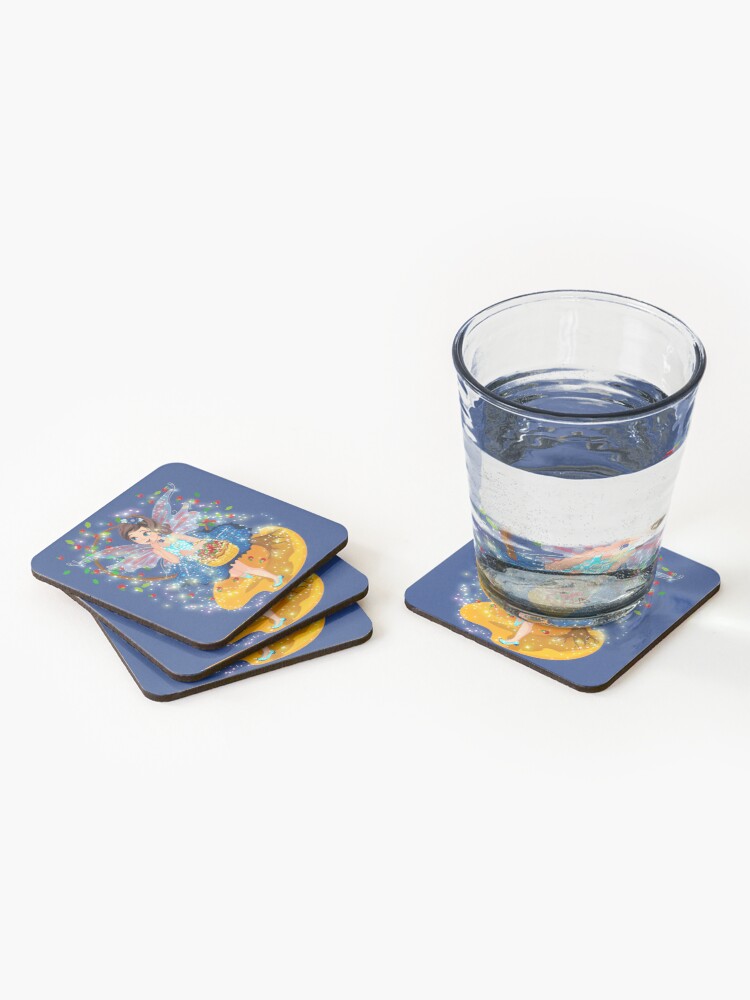 Thumbnail 2 of 5, Coasters (Set of 4), Iaada and Bubba Visit Vermont With Bubba designed and sold by FairyBookClub.