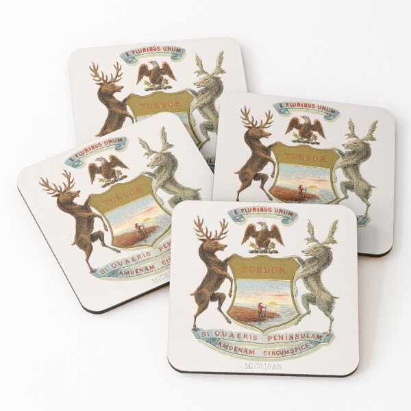 Item preview, 1876 Michigan Coat of Arms designed and sold by historicimage.