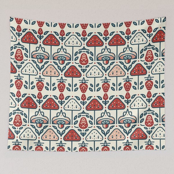 Item preview,  Enchanted Forest strawberry Motif designed and sold by kiokuso.