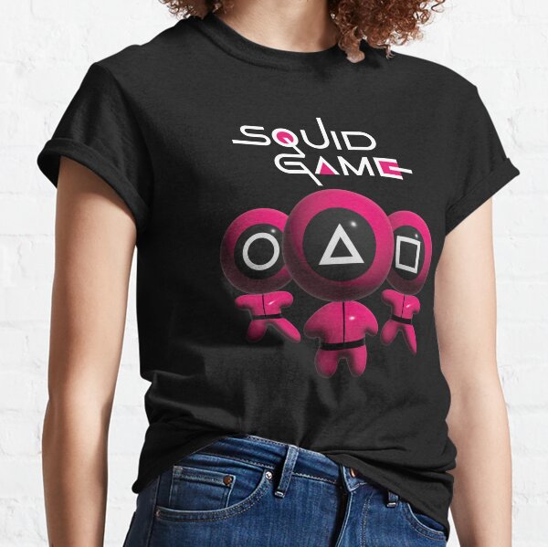 Squid Game Player Number Patch T-Shirt Inspired Logo Korean 456 Netflix  Gift