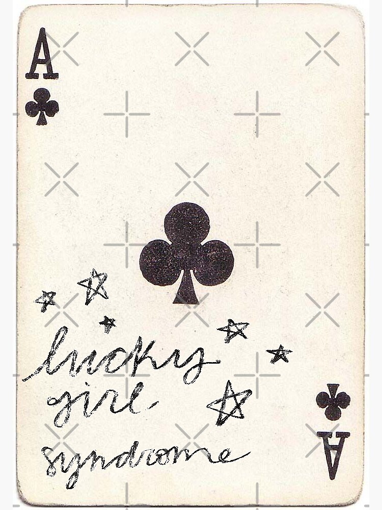 Thumbnail 3 of 3, Sticker, Lucky Girl Syndrome (with stars) designed and sold by EllieStuart.