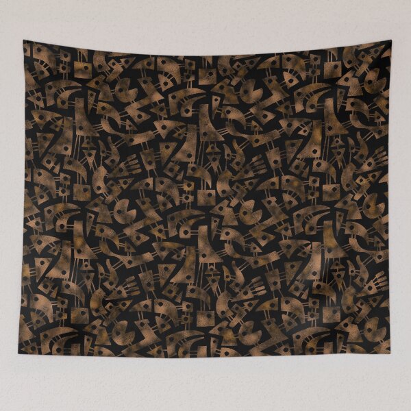 Item preview, Abstract Shapes 180318 - Rust designed and sold by Artberry.