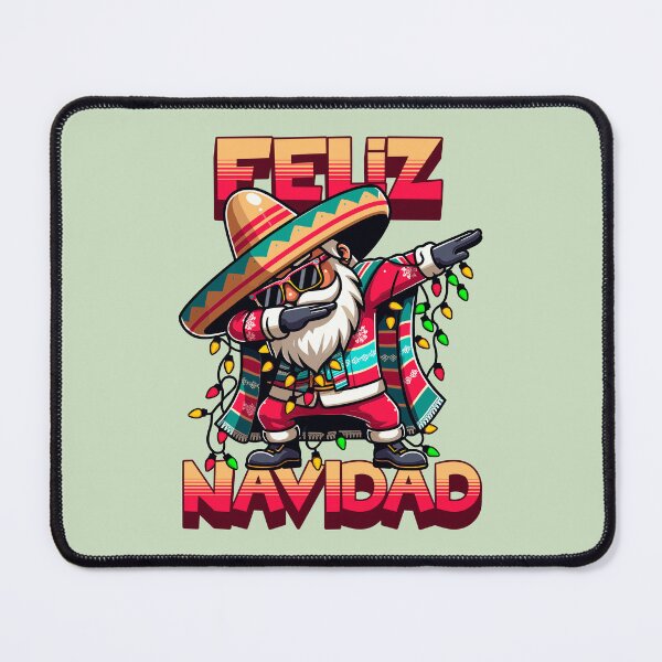 Item preview, Feliz Navidad - Dabbing Hispanic Mexican Santa Merry Christmas Tree Lights designed and sold by lunaticbear.