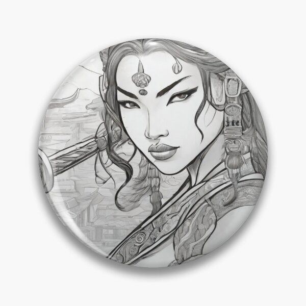 Item preview, Japanese Samurai girl  designed and sold by Luhgoveiia.