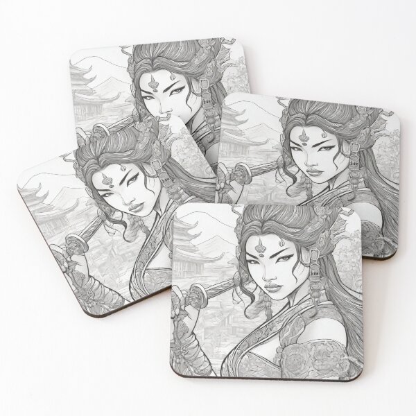 Item preview, Japanese Samurai girl  designed and sold by Luhgoveiia.