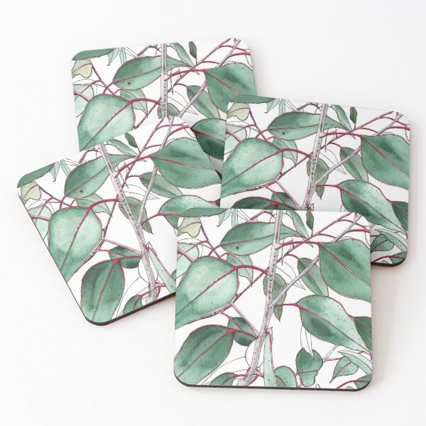 Item preview, Eucalyptus gum leaves green Australian flora designed and sold by blueidesign.