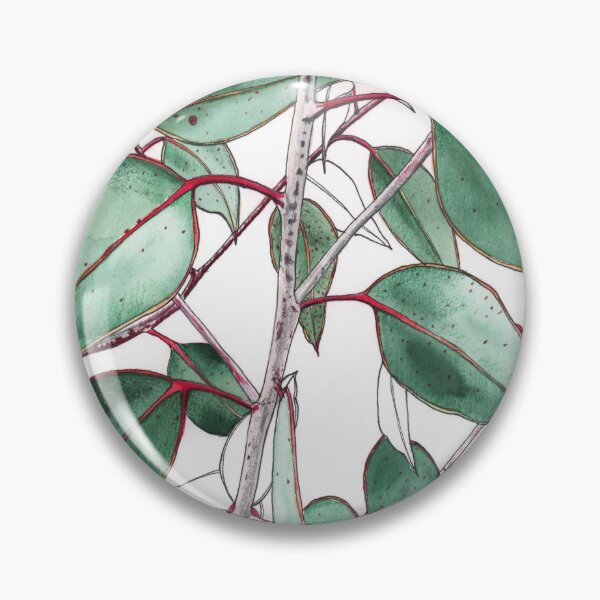 Item preview, Eucalyptus gum leaves green Australian flora designed and sold by blueidesign.