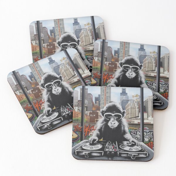 Item preview, DJ Monkey Stencil Graffiti designed and sold by Bomax121.