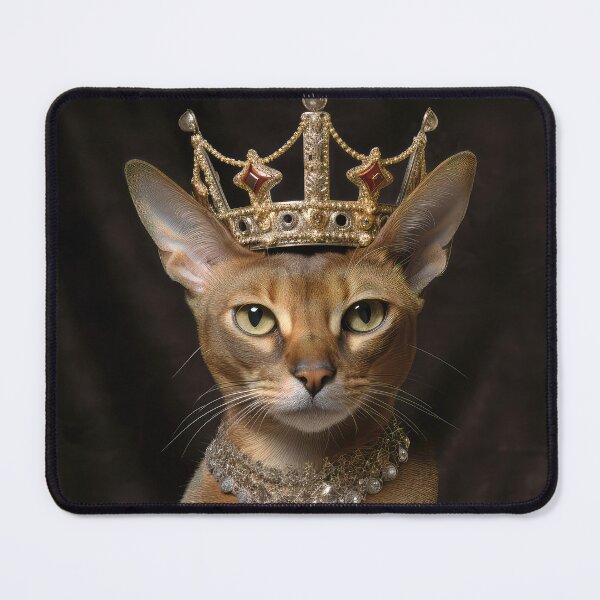 Item preview, Abyssinian Cat with Crown 01 designed and sold by Elisabeth Lucas.