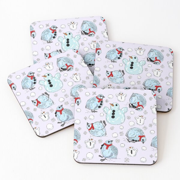 Item preview, Daytime Roly-Poly Snowball Quail & Snowquail Pattern designed and sold by Quail and Friends.