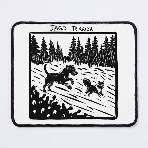 Item preview, Jagd Terrier Stamp Art designed and sold by BrinaDraws.
