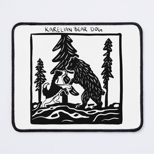 Item preview, Karelian Bear Dog Stamp Art designed and sold by BrinaDraws.