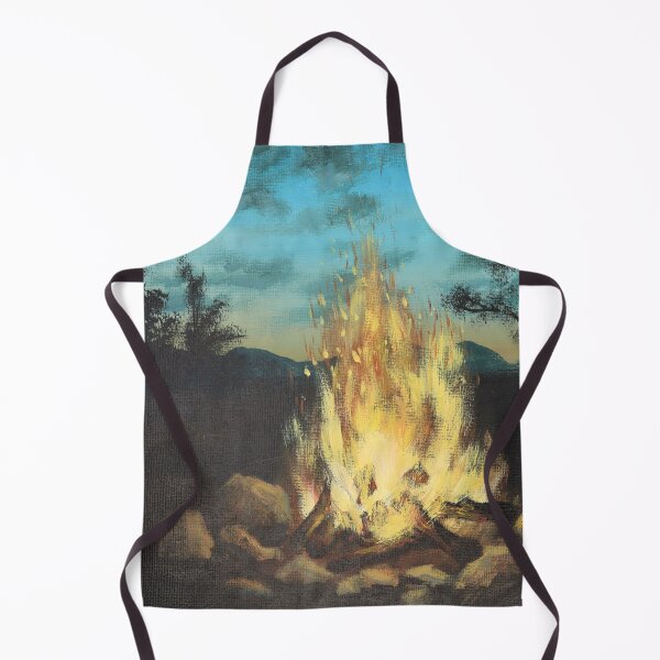 Item preview, Blue Night Sky Camping Lover Campsite Bonfire Campfire designed and sold by LEILA ART SPACE.
