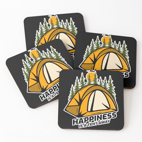 Item preview, HAPPINESS IS A TENT AWAY designed and sold by MelissaNadia.