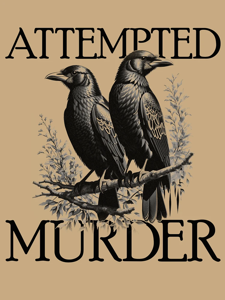 Thumbnail 6 von 6, Premium Oversized Pullover, Attempted Murder Raven Edgar Allan Poe Murder Of Crows Gear designt und verkauft von DynamicDesign.