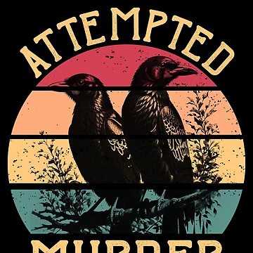 Aperçu de l'œuvre Attempted Murder Raven Edgar Allan Poe Murder Of Crows Gear de DynamicDesign