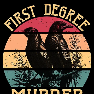 Aperçu de l'œuvre First Degree Murder Raven Edgar Allan Poe Murder Of Crows Gear de DynamicDesign