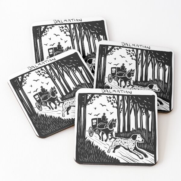 Item preview, Dalmatian Stamp Art designed and sold by BrinaDraws.