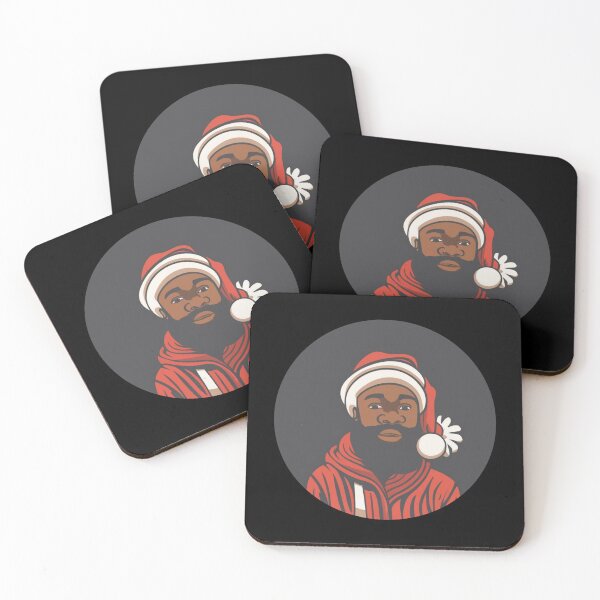 Item preview, Festive Black Santa Claus T-Shirt Sticker designed and sold by PedalPowerGFX.
