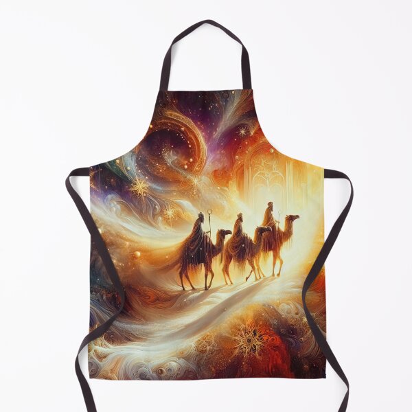 Item preview, Abstract ornamental illustration of three wise men traveling to visit born Jesus in Bethlehem designed and sold by 4Seasons.
