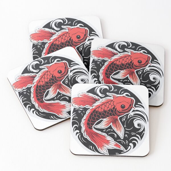 Item preview, Red koi fish designed and sold by Keizoku Studio.
