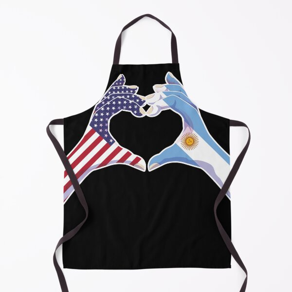 Item preview, Argentina Argentine Argentinean Argentinian USA United States American America Love Heart Peace designed and sold by FlagX.