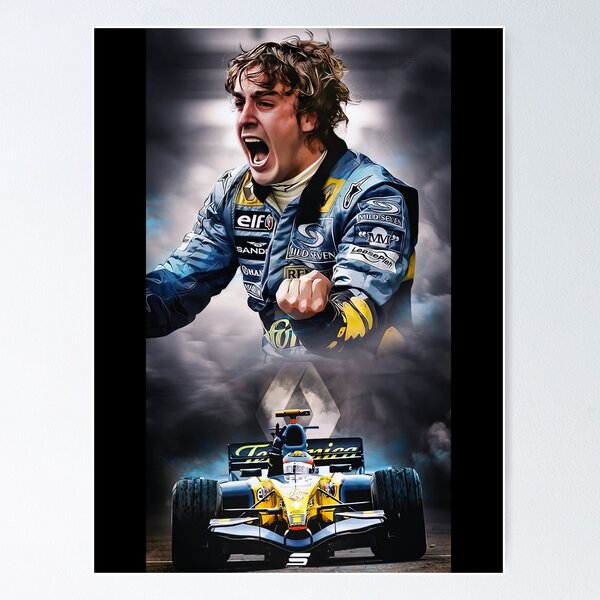 ≫🥇 Alonso Diseño Poster Renault Formula 1