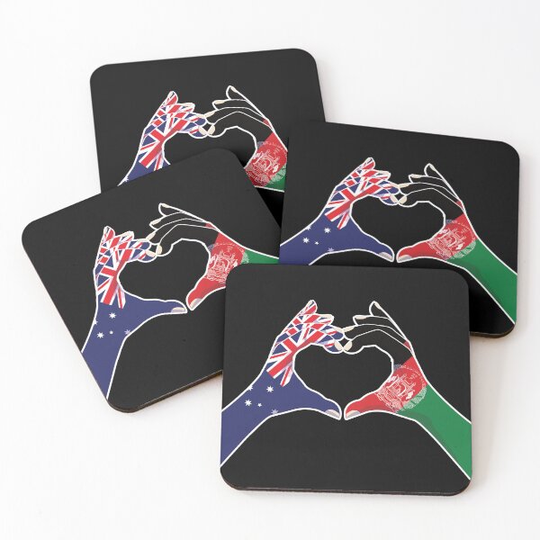 Item preview, Afghanistan Afghan Australian Australia Love Heart Peace designed and sold by FlagX.