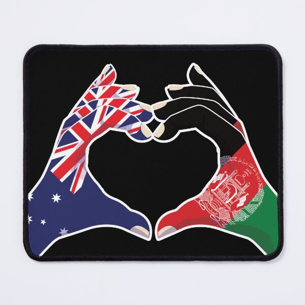 Item preview, Afghanistan Afghan Australian Australia Love Heart Peace designed and sold by FlagX.