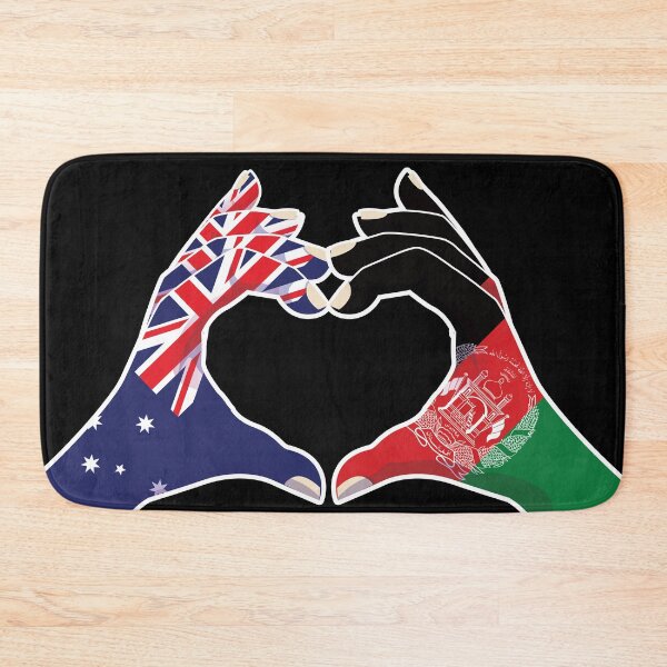 Item preview, Afghanistan Afghan Australian Australia Love Heart Peace designed and sold by FlagX.