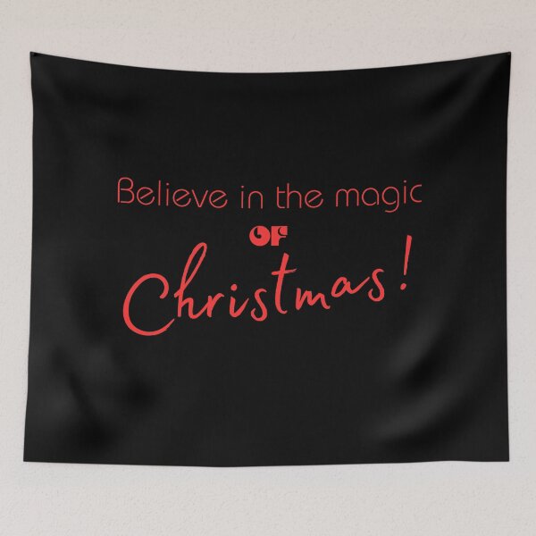 Item preview, Believe in the Magic of Christmas Typography Design - Festive Holiday Art designed and sold by Gayan-Art.