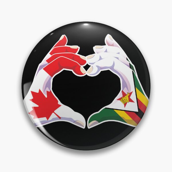 Item preview, Zimbabwe Zimbabwean Canadian Canada Love Heart Peace designed and sold by FlagX.