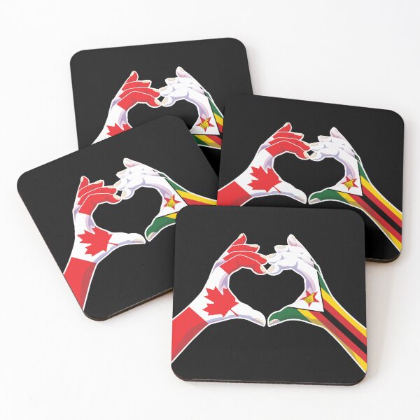 Item preview, Zimbabwe Zimbabwean Canadian Canada Love Heart Peace designed and sold by FlagX.