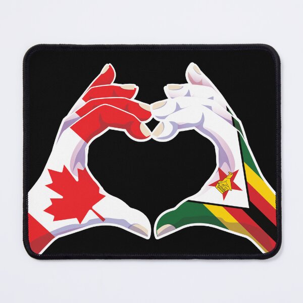 Item preview, Zimbabwe Zimbabwean Canadian Canada Love Heart Peace designed and sold by FlagX.