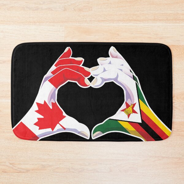 Item preview, Zimbabwe Zimbabwean Canadian Canada Love Heart Peace designed and sold by FlagX.