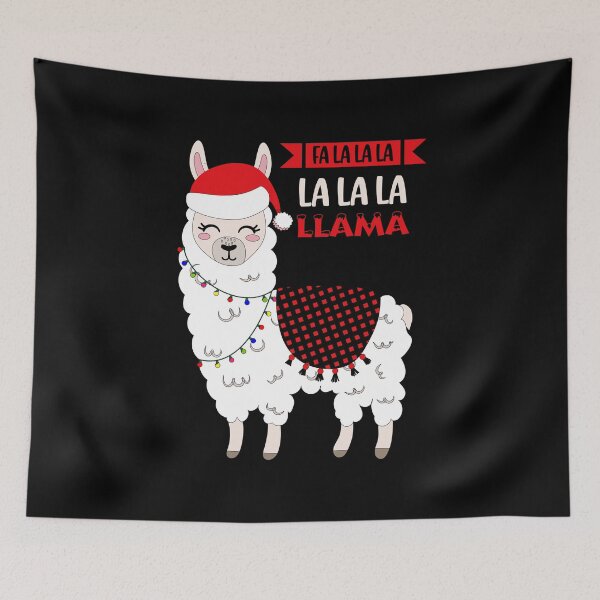 Item preview, Christmas Llama - Fa la la la la la la llama designed and sold by Monkey-Bar.