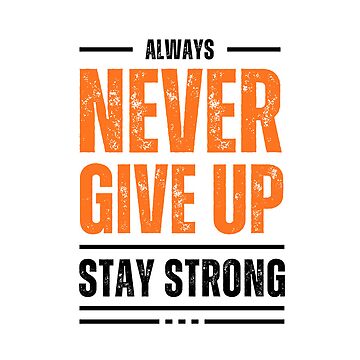Artwork thumbnail, never give up by gultoor-Arts